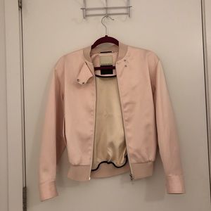 Blush bomber jacket